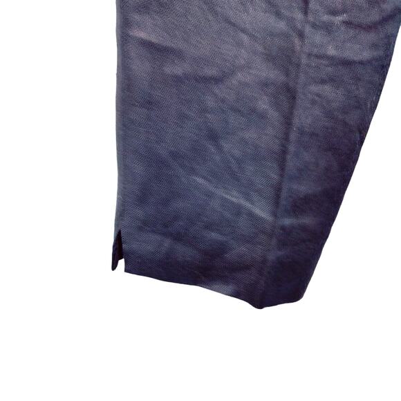 Vintage Talbots Sz 8 Black Irish Linen Trousers High Rise Relaxed Fit Pants - Picture 4 of 6